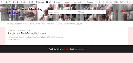 Hairmania Website Image